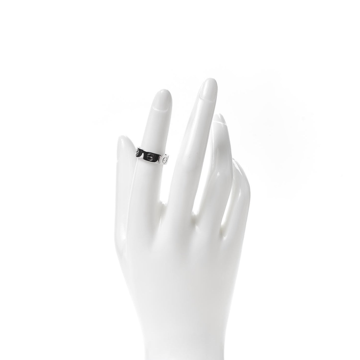 Platinum 5.5mm LOVE Ring 50 5.25