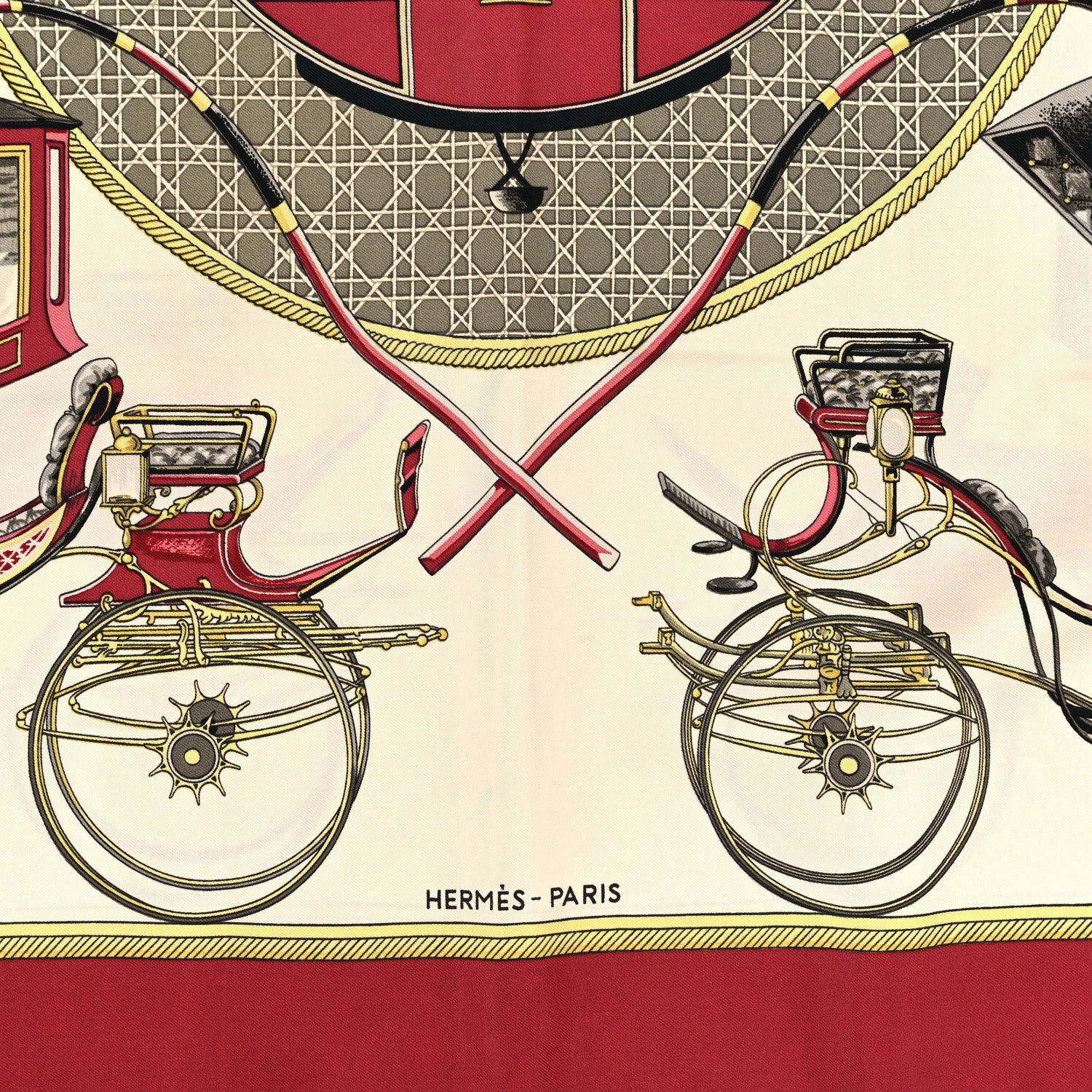 Hermes Silk Les Voitures A Transformation Scarf 90 2 of 4