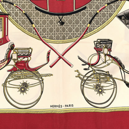 Hermes Silk Les Voitures A Transformation Scarf 90 2 of 4