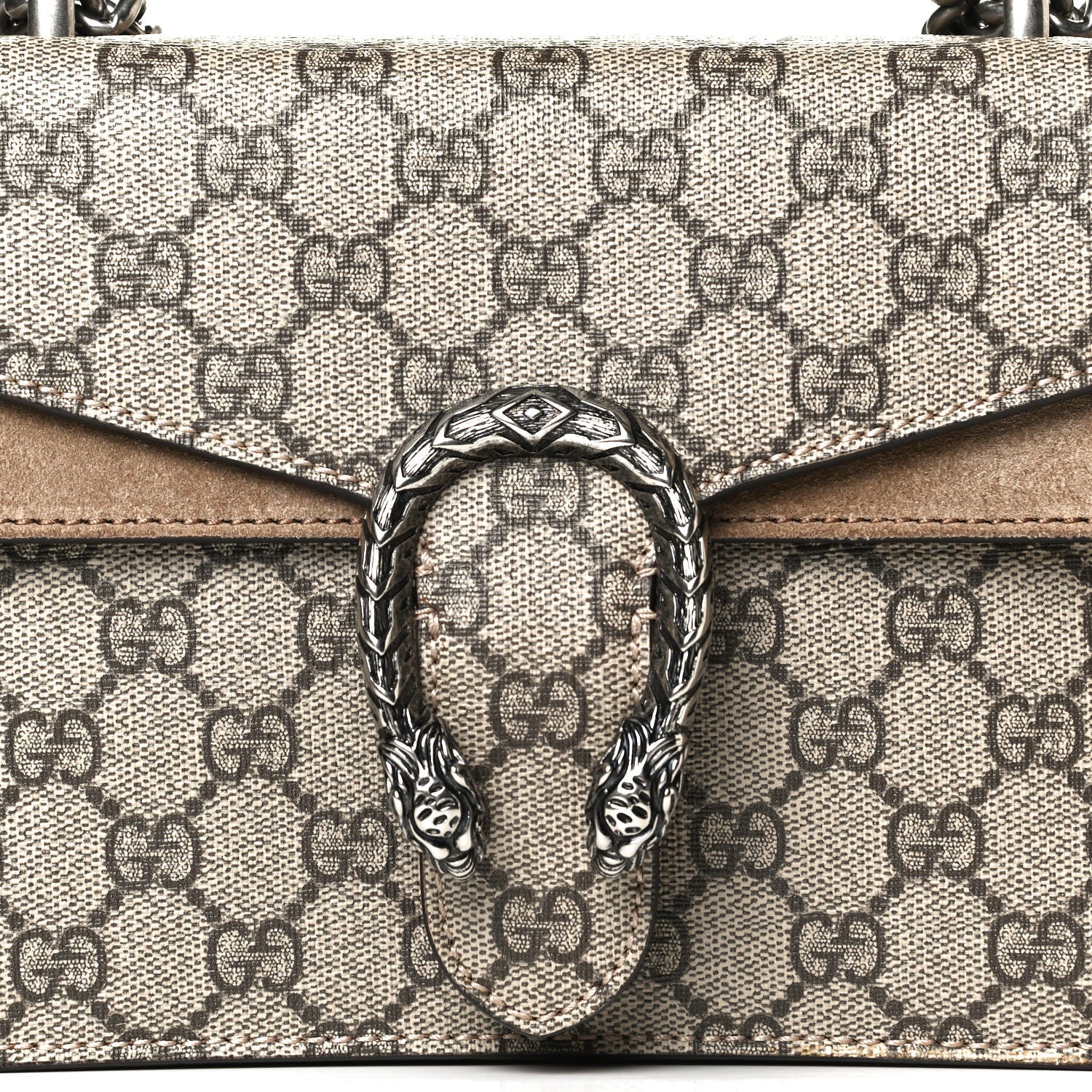 Gucci GG Supreme Monogram Mini Dionysus Shoulder Bag Taupe 8 of 11