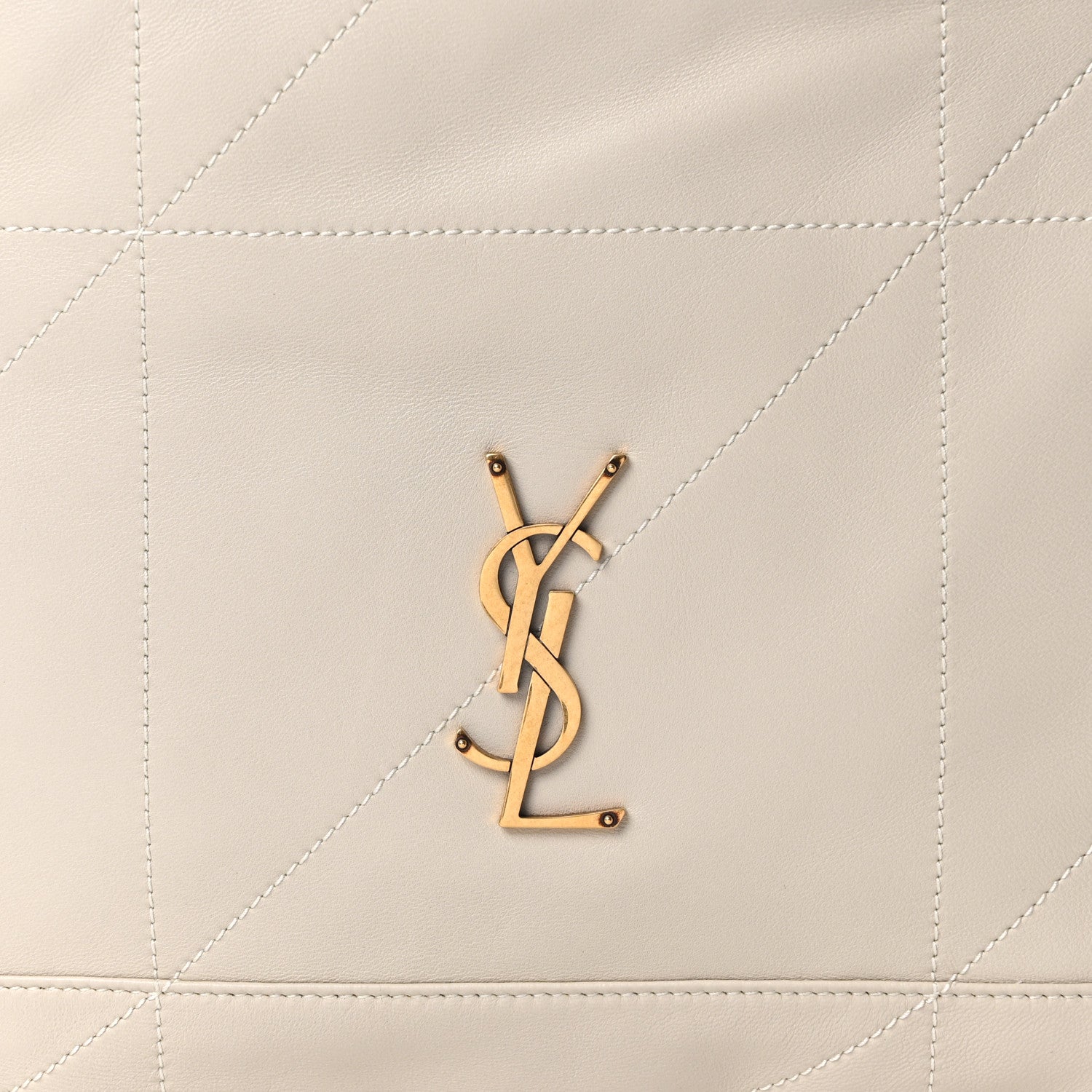 Saint Laurent Lambskin Matelasse Monogram Medium Jamie 4.3 Pochon Crema Soft 9 of 11