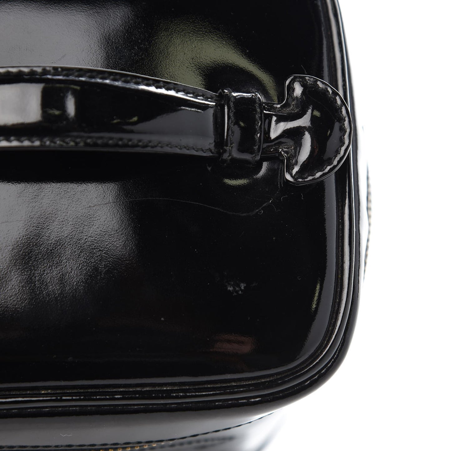 Patent Vanity Cosmetic Case Black