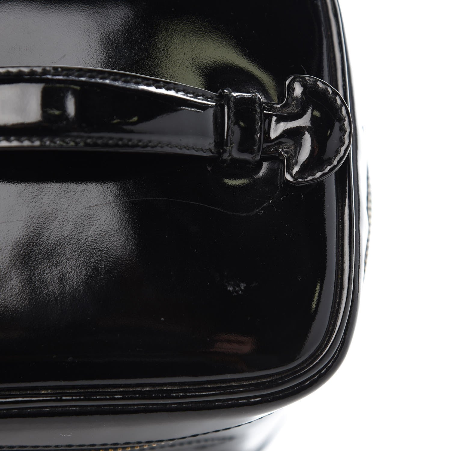 Chanel Patent Vanity Cosmetic Case Black 10 of 11