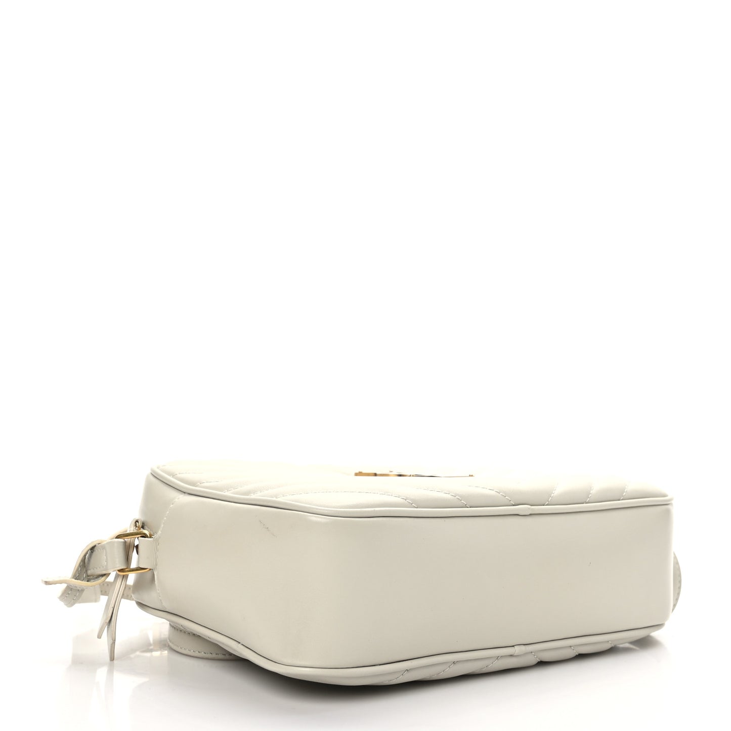 Calfskin Matelasse Monogram Lou Camera Bag Blanc Vintage