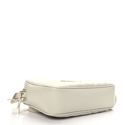 Saint Laurent Calfskin Matelasse Monogram Lou Camera Bag Blanc Vintage 4 of 8