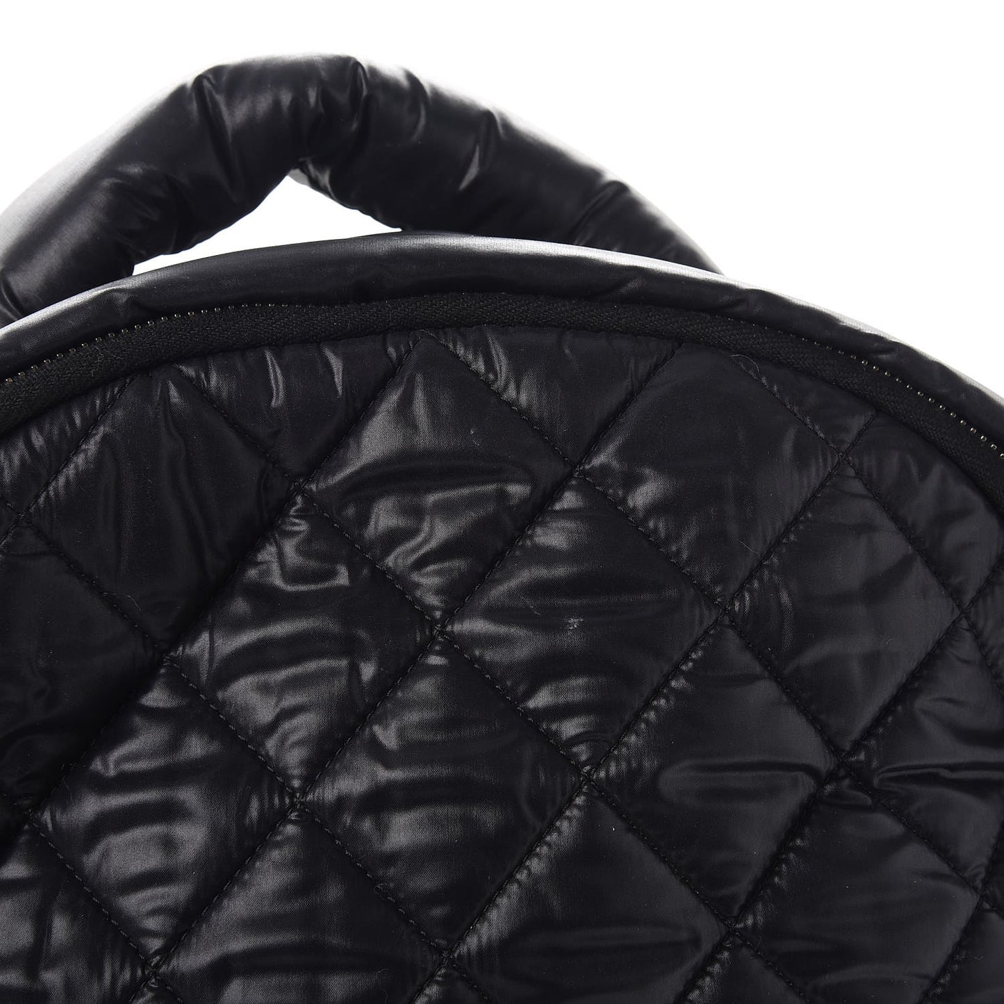 Nylon Quilted Coco Cocoon Backpack Black