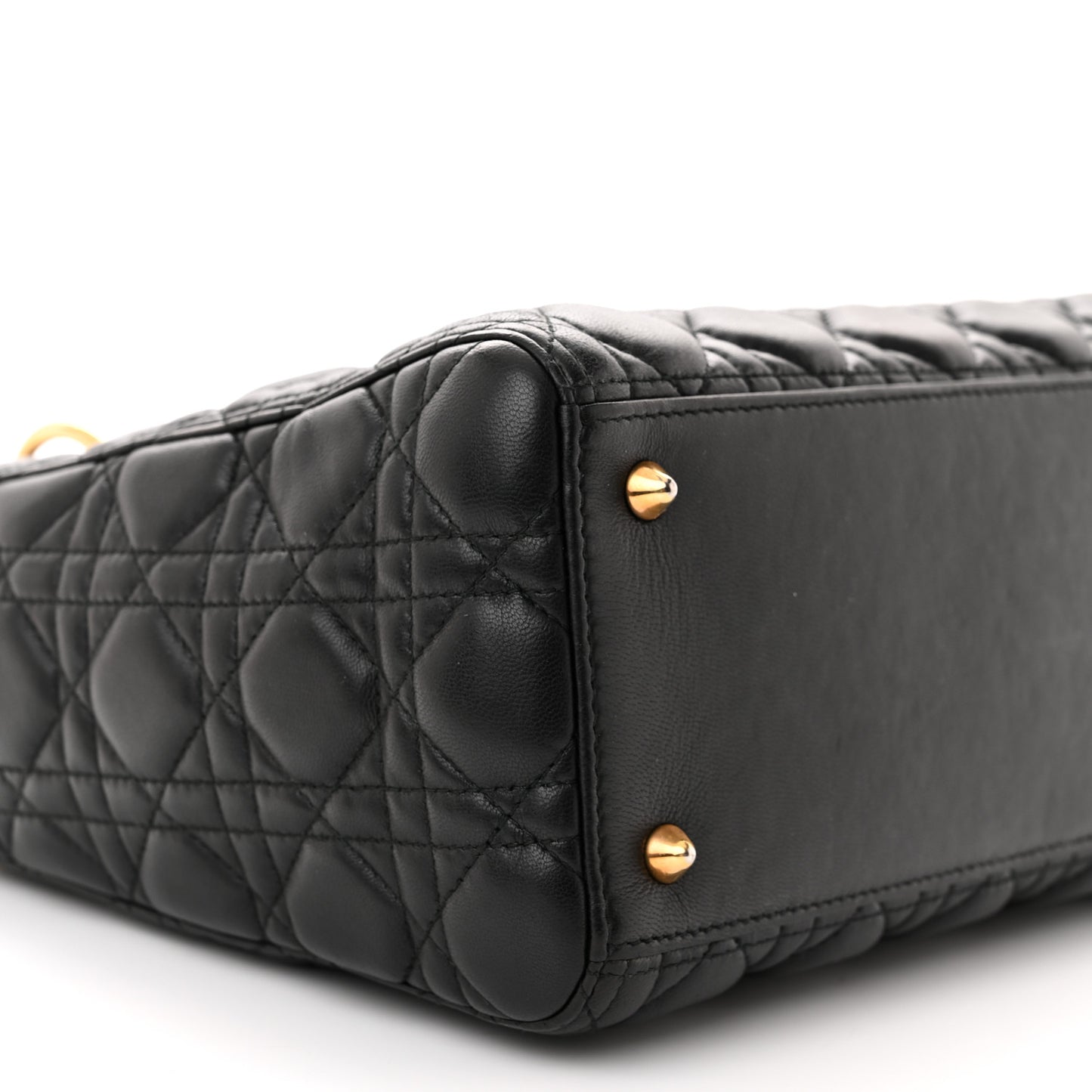 Lambskin Cannage Medium Lady Dior Black