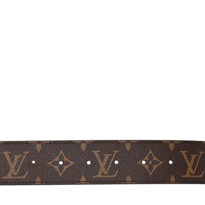 Louis Vuitton Calfskin Monogram 30mm LV Initiales Reversible Belt 90 36 Black 3 of 7