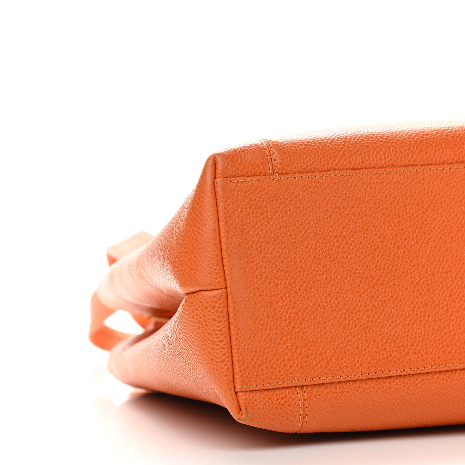 Chanel Caviar Logo Shoulder Bag Orange 9 of 11