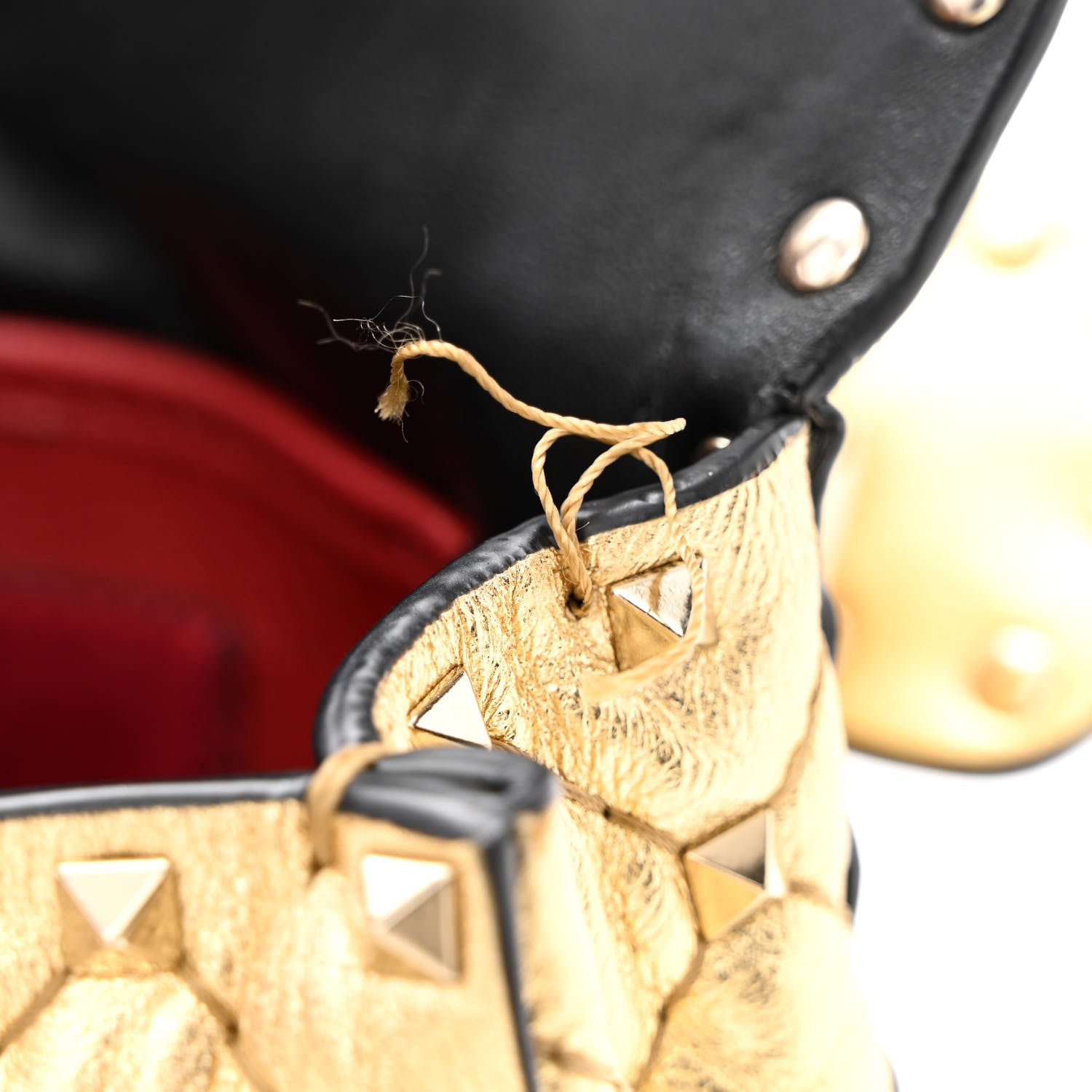 Valentino Garavani Metallic Nappa Small Rockstud Spike Shoulder Bag Mekong 10 of 13