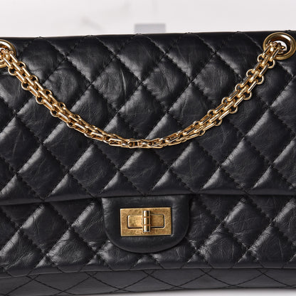 Chanel Aged Calfskin Quilted 2.55 Reissue 225 Flap Black 8 of 10