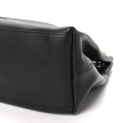 Gucci Pebbled Calfskin Medium Soho Chain Shoulder Bag Black 10 of 10
