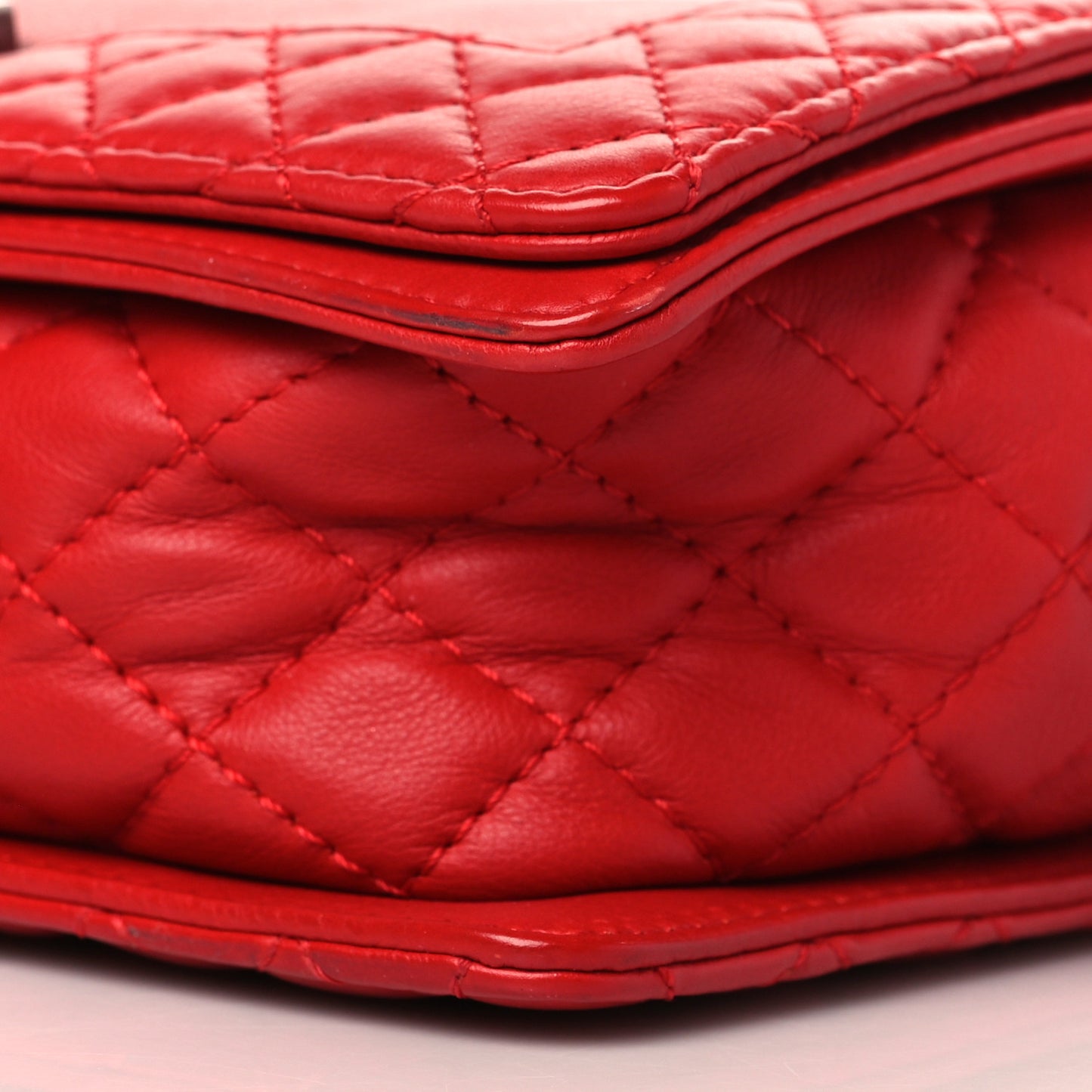 Calfskin Medium Boy Reverso Flap Red
