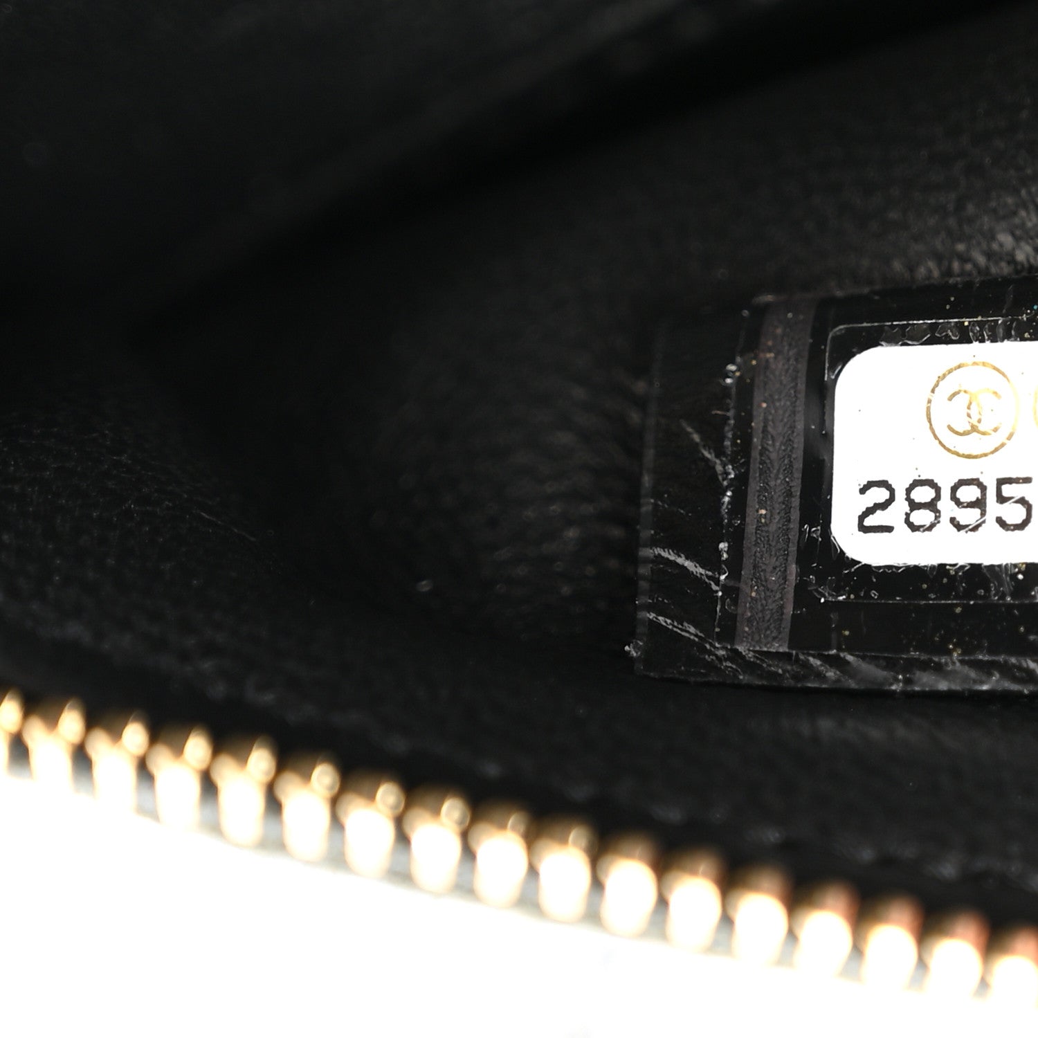 Chanel Shiny Crumpled Calfskin Large 31 Pouch Black 7 of 7