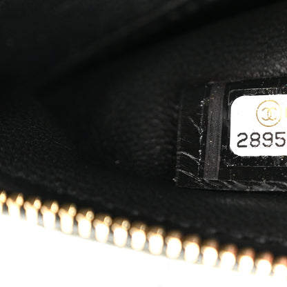 Chanel Shiny Crumpled Calfskin Large 31 Pouch Black 7 of 7