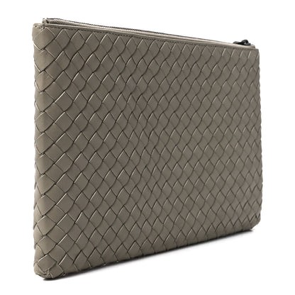 Bottega Veneta Nappa Intrecciato Medium Zip Pouch Mink 3 of 12