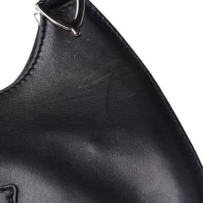 Gucci Calfskin Medium Stirrup Top Handle Bag Black 11 of 12