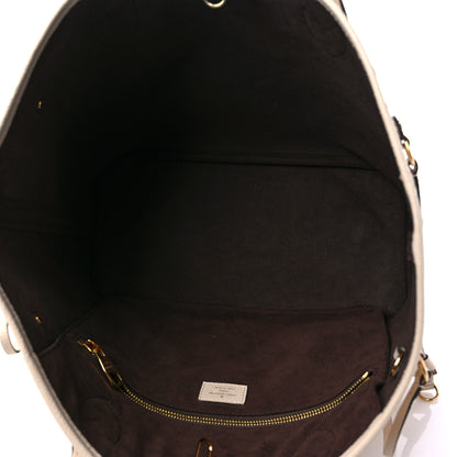 Louis Vuitton Empreinte Monogram Giant Neverfull MM Cream 5 of 10