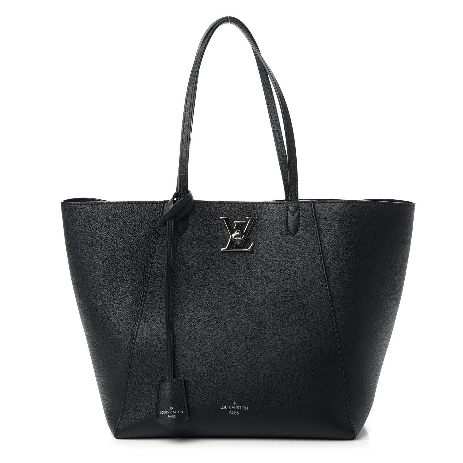Louis Vuitton Calfskin Lockme Cabas Black 1 of 10