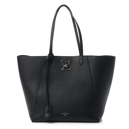 Louis Vuitton Calfskin Lockme Cabas Black 1 of 10