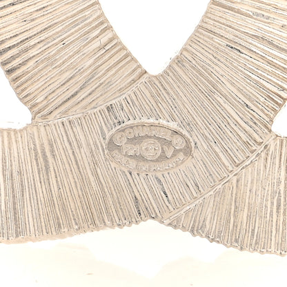 Chanel Baguette Crystal CC Brooch Silver 3 of 4
