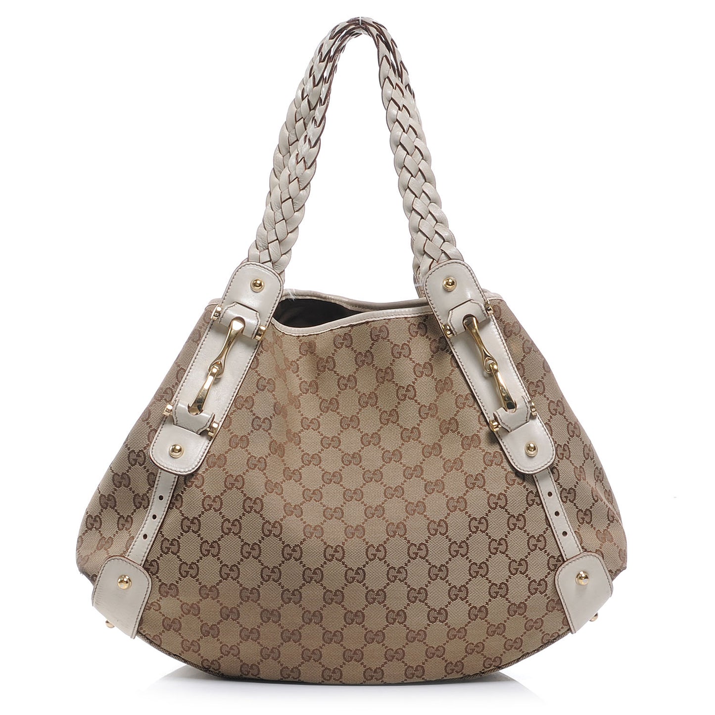 Monogram Pelham Medium Shoulder Bag White
