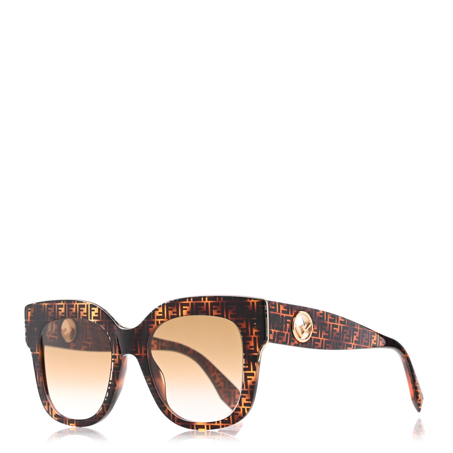 Fendi Acetate F is Fendi FF Sunglasses 0359/S Tortoise Camouflage 1 of 7