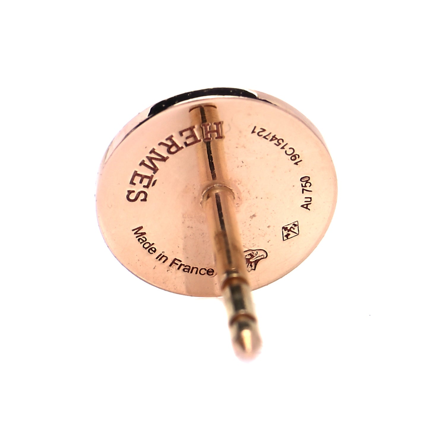 18K Rose Gold TPM Ex-Libris Stud Earrings