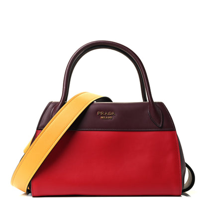 Prada City Calf Ribbon Bowling Bag Fire Engine Red 1 of 4