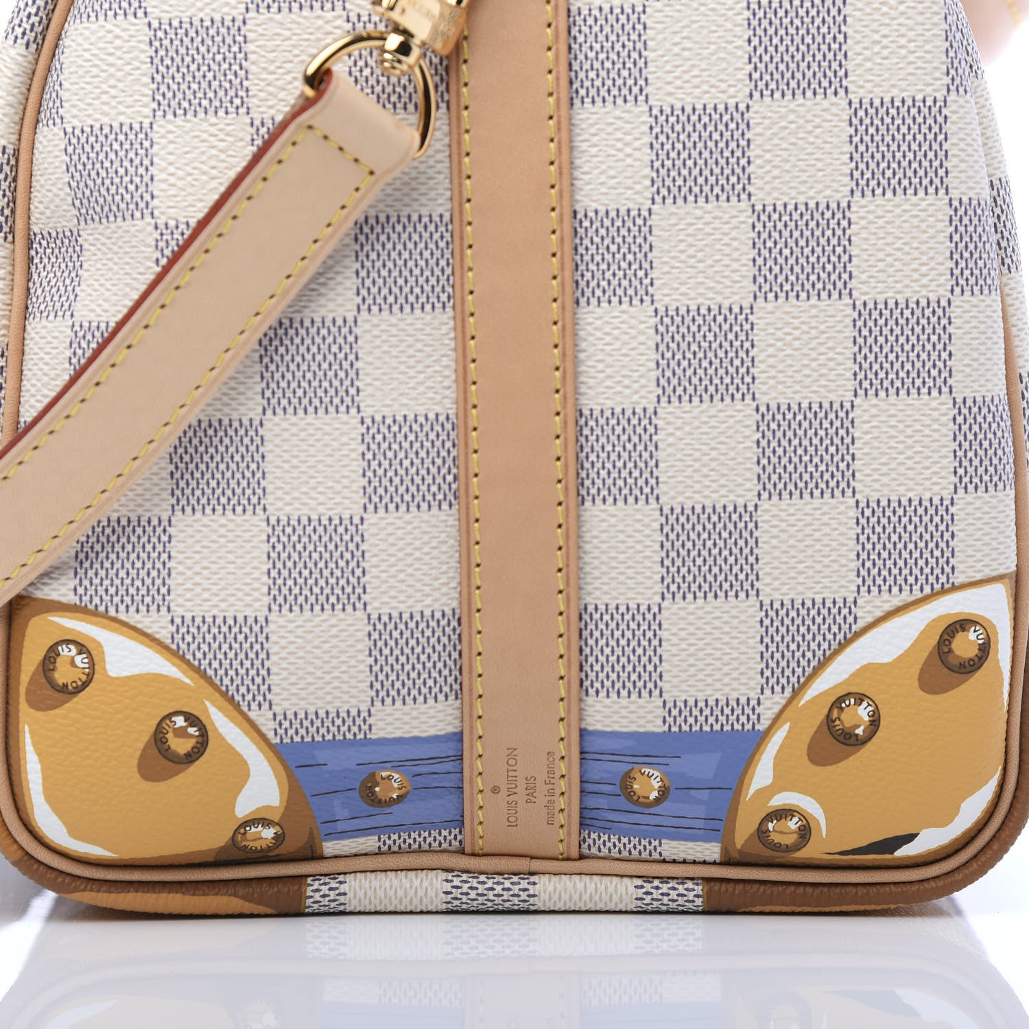 Louis Vuitton Damier Azur Summer Trunks Speedy Bandouliere 30 10 of 11