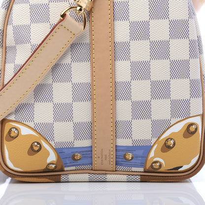 Louis Vuitton Damier Azur Summer Trunks Speedy Bandouliere 30 10 of 11