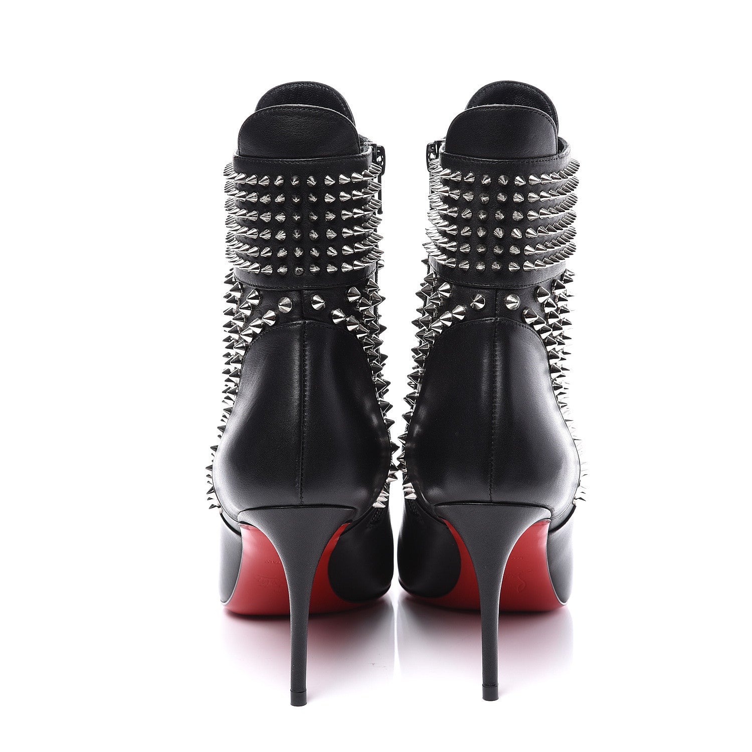 Christian Louboutin Calfskin Hongroise 85 Ankle Boots 36.5 Black 7 of 10