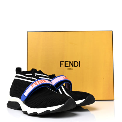 Fendi Stretch Yarn Stiff Band Rockoko Sneakers 36.5 Black 7 of 7