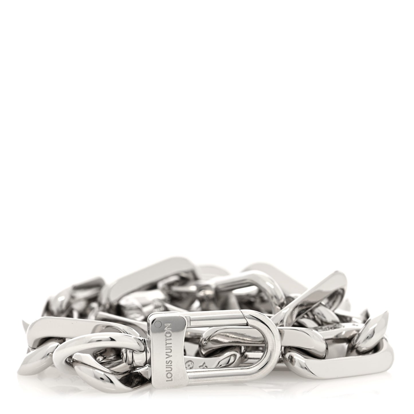Metal Coussin PM Chain Strap Silver