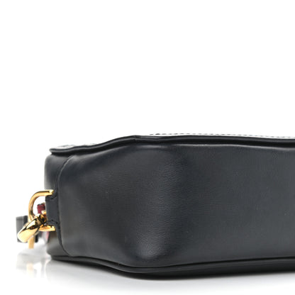 Fendi Vitello Century Bi-Color FF 1974 Embossed Mini Camera Case Maya Black 8 of 10