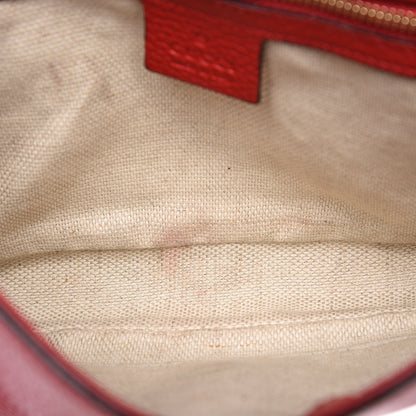 Gucci Pebbled Calfskin Medium Soho Flap Crossbody Red 9 of 13
