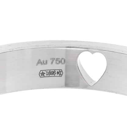 Gucci 18K White Gold Diamond Icon Band Ring 59 8.75 4 of 6