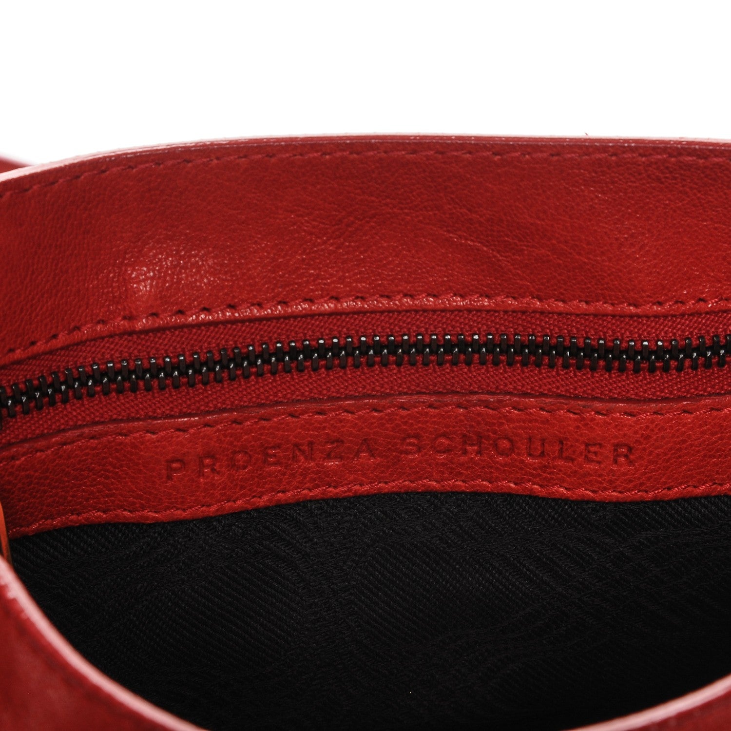 Proenza Schouler Lambskin PS1 Mini Pouch Messenger Fire Red 6 of 8