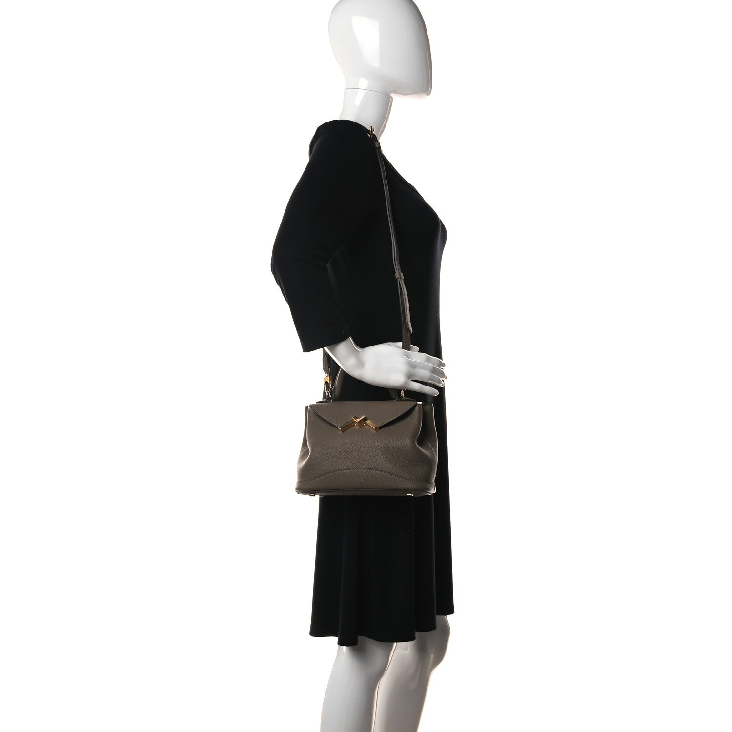Moynat Taurillon Blush Calfskin Gabby BB Taupe 3 of 11