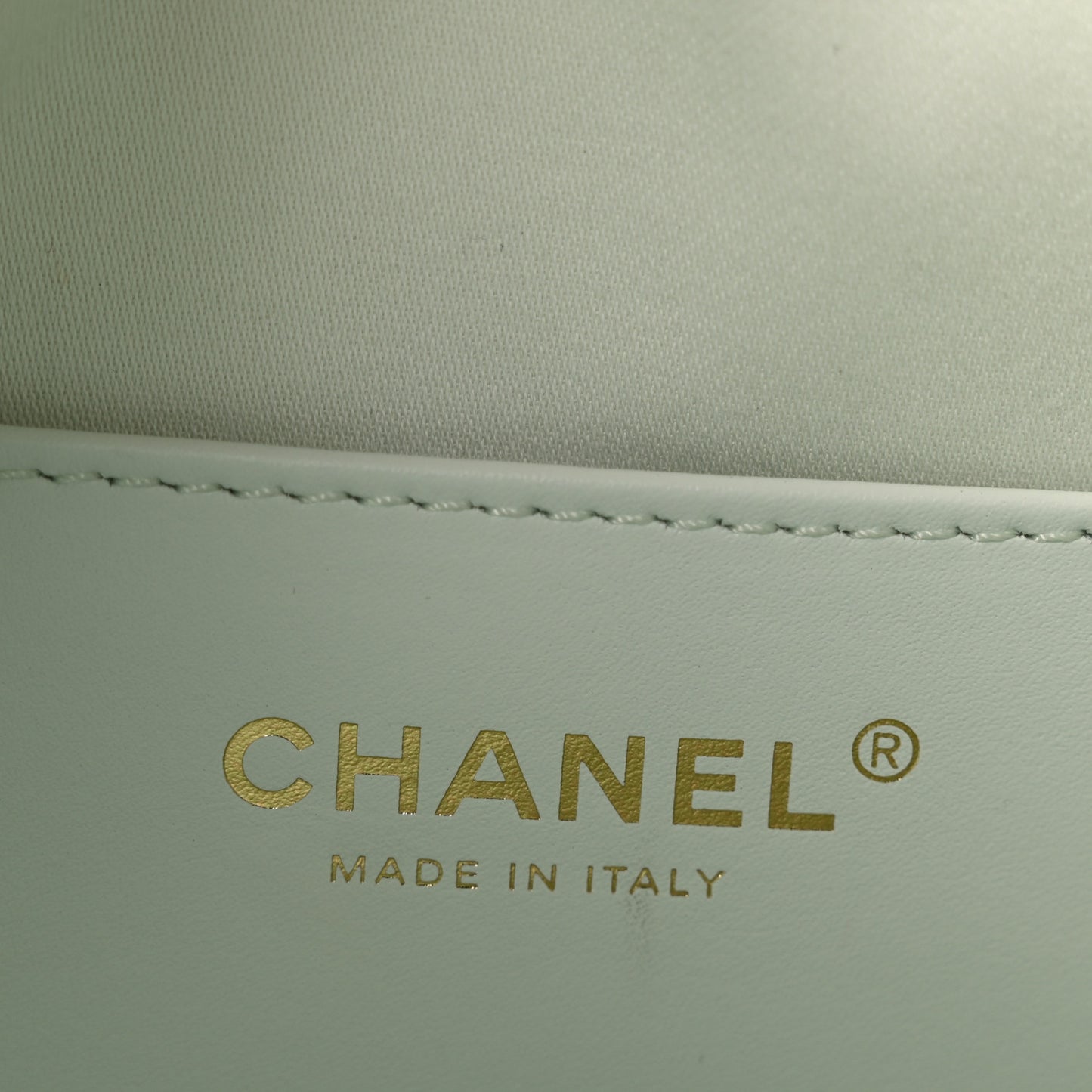 Caviar Quilted Mini Chanel 25 Handbag Light Green