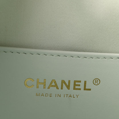 Chanel Caviar Quilted Mini Chanel 25 Handbag Light Green 6 of 10