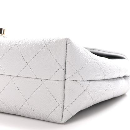 Chanel Caviar Quilted City Walk Flap Light Grey 10 of 10