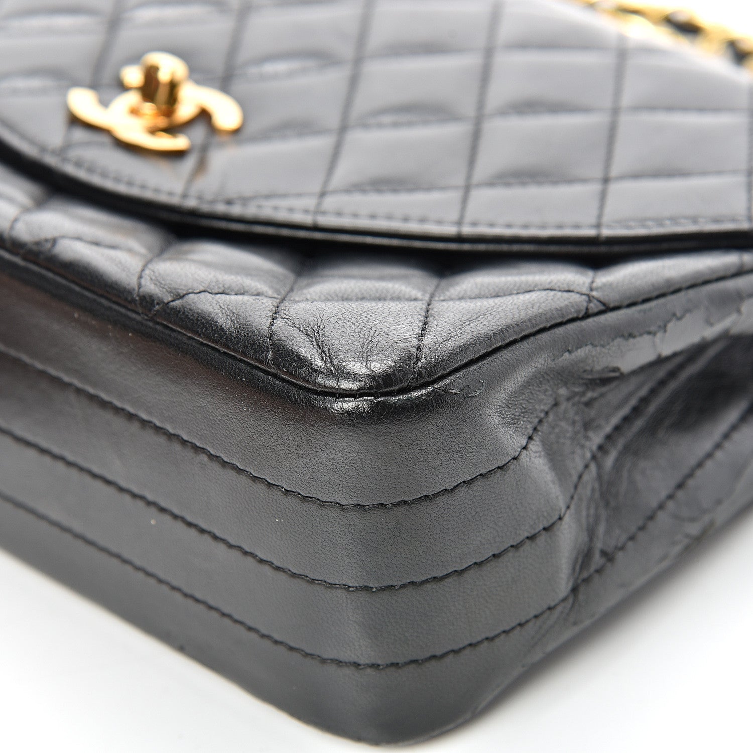 Chanel Lambskin Quilted Small Single Flap Black 10 of 22