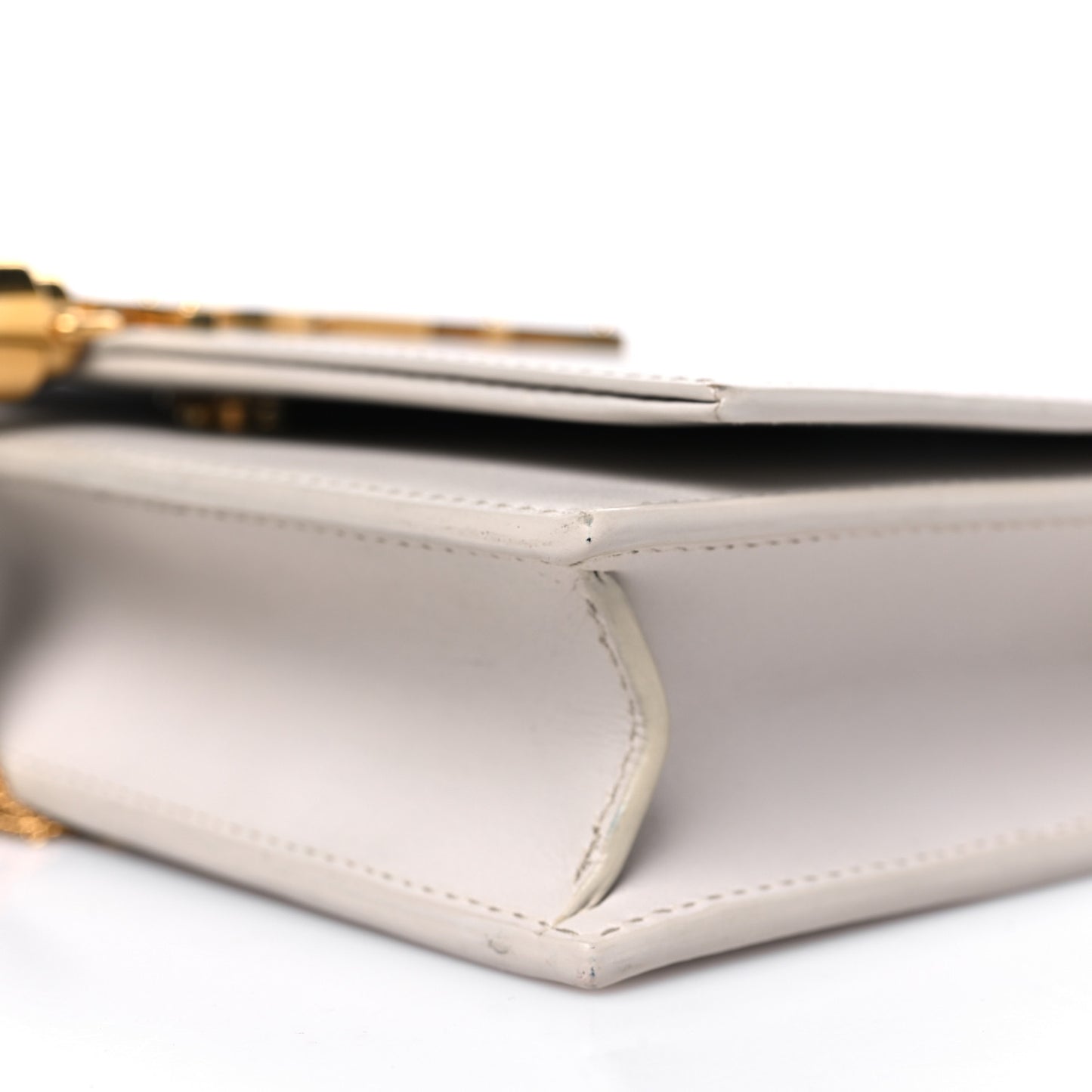 Smooth Calfskin Classic Monogram Kate Tassel Chain Wallet Porcellana