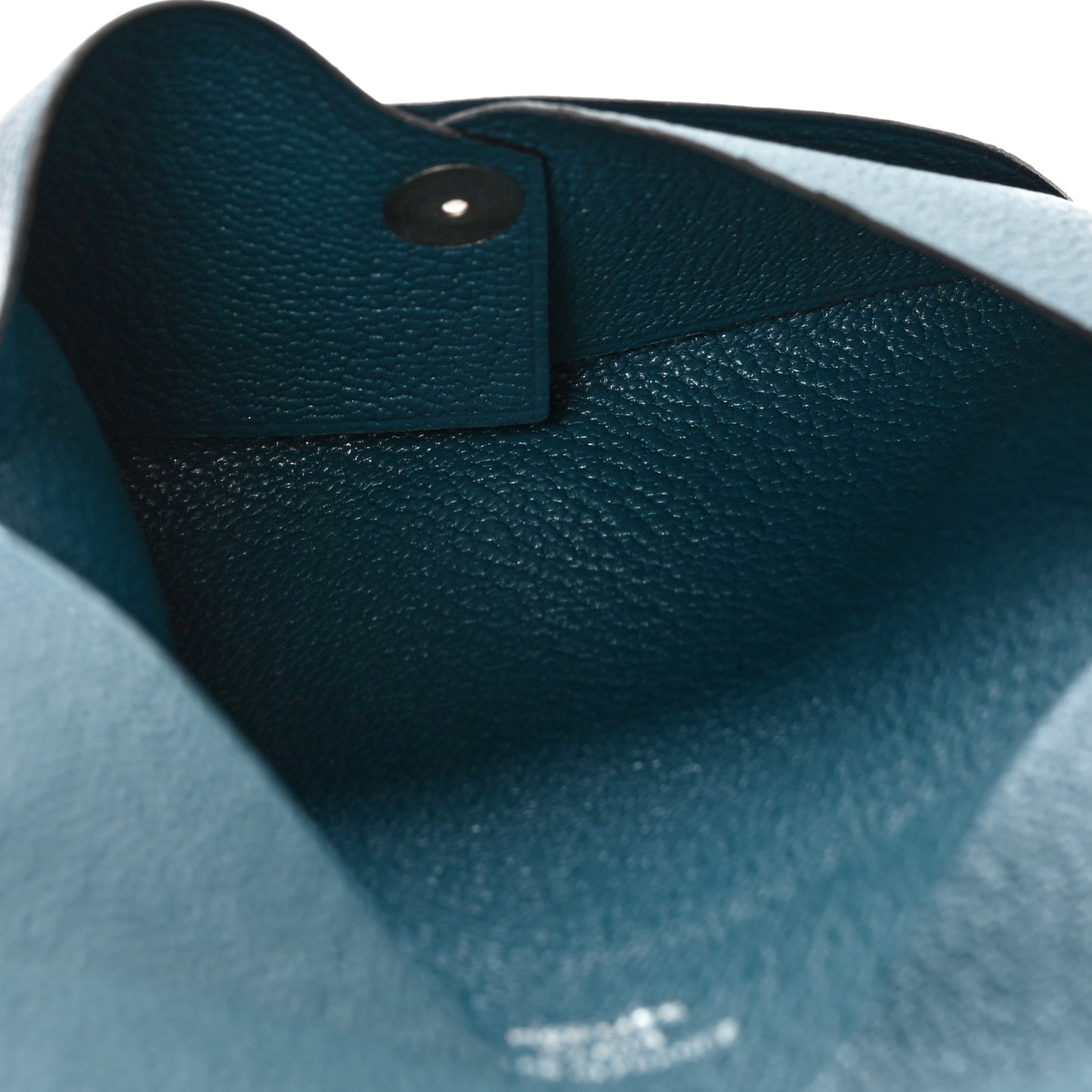 Chevre Mysore Calvi Card Case Vert Bosphore
