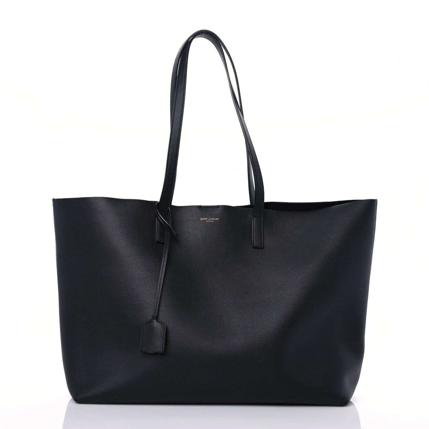 Calfskin Large Shopping Tote Black