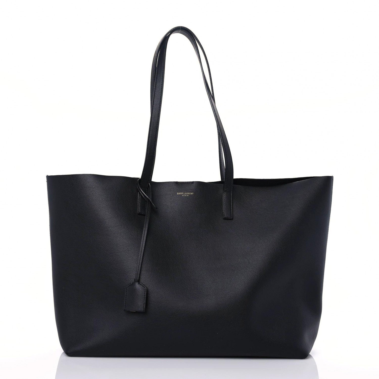 Saint Laurent Calfskin Large Shopping Tote Black 3 of 16