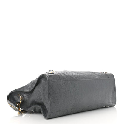 Balenciaga Agneau Classic Gold Hardware City Gris Fossile Anthracite 4 of 10