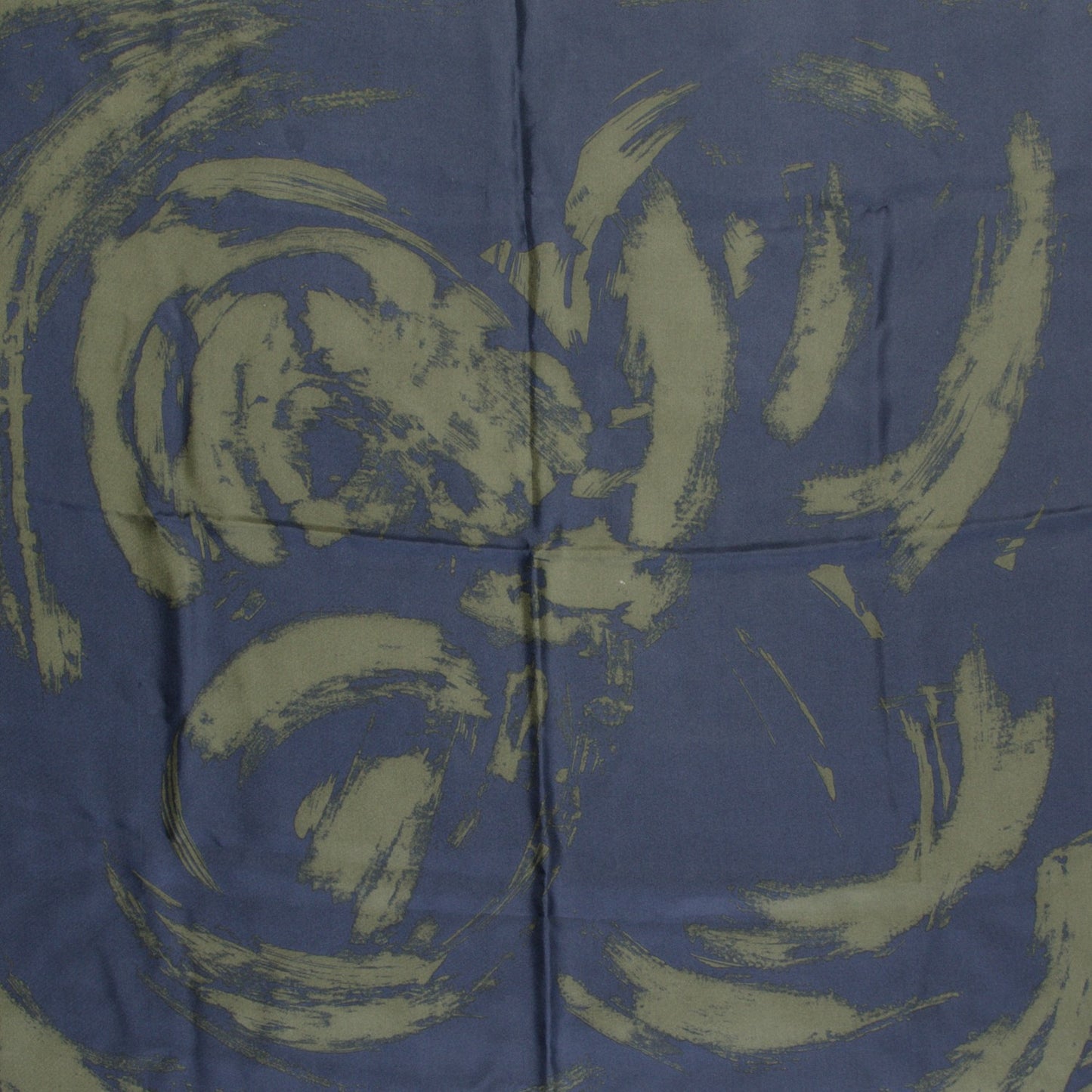 Silk Arty Flower Scarf Marine