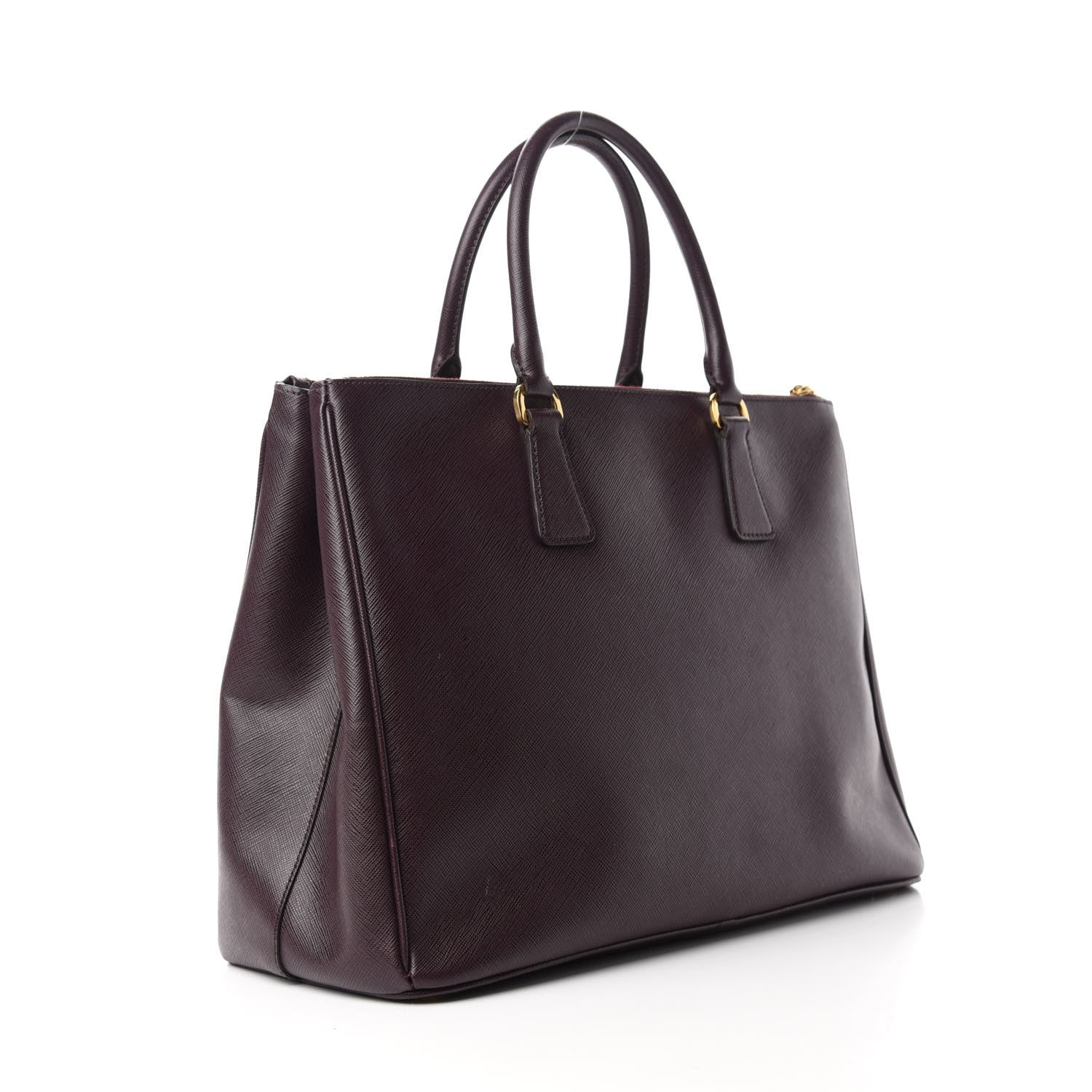Prada Saffiano Large Galleria Double Zip Tote Granato 3 of 11